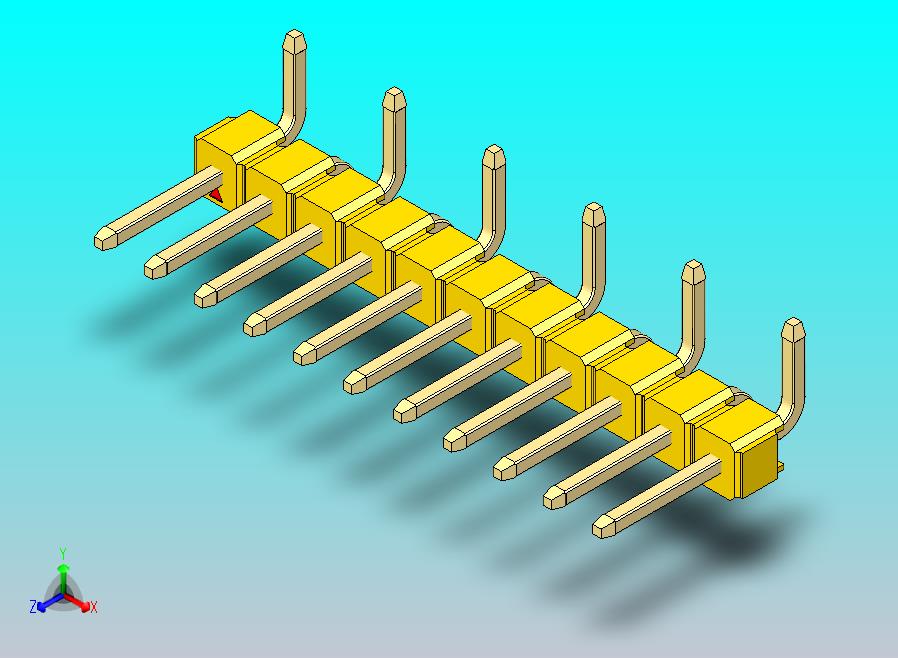 DS1022彩色排针 黄色 11p 100mil SMT 类型 R1 版本1.0.zip