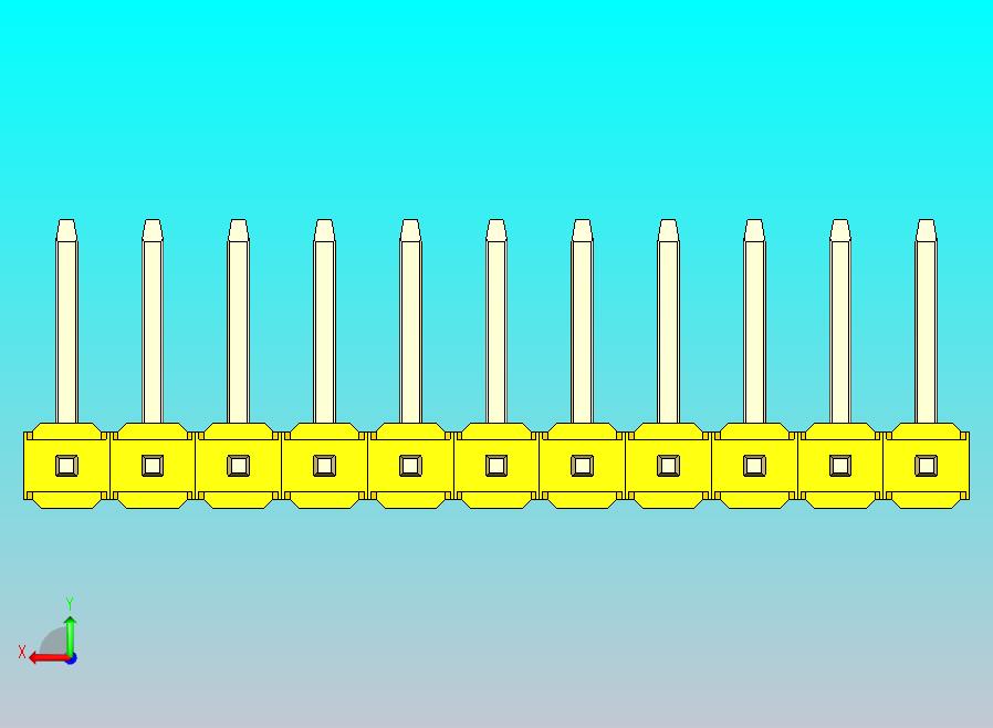 DS1022彩色排针 黄色 11p 100mil 类型U 版本1.0.zip