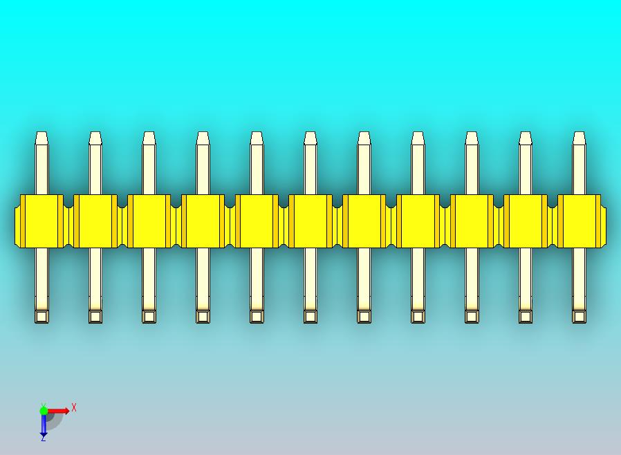 DS1022彩色排针 黄色 11p 100mil 类型U 版本1.0.zip
