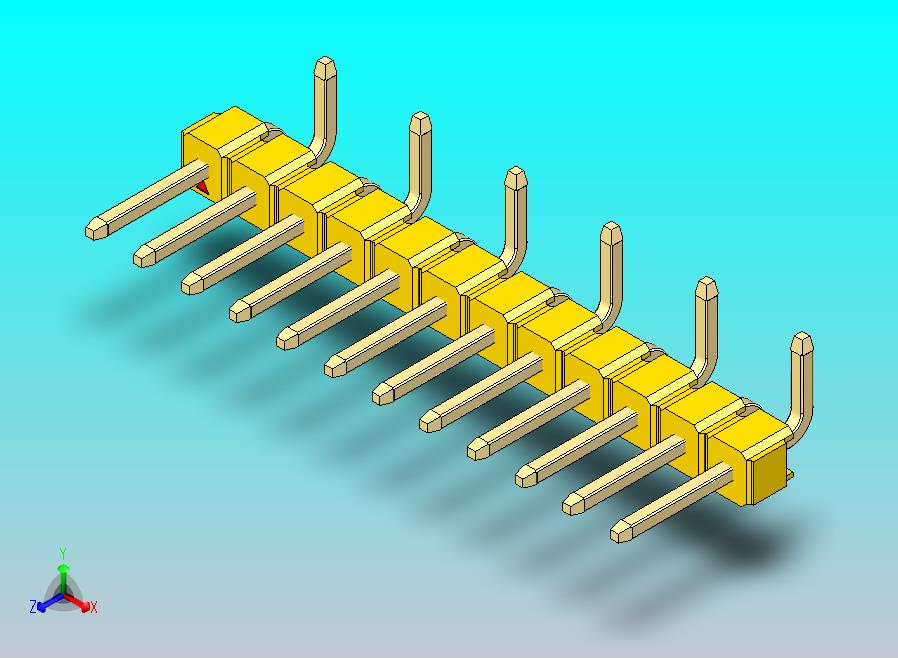 DS1022彩色排针 黄色 12P 100mil SMT 类型 R2 版本1.0.zip