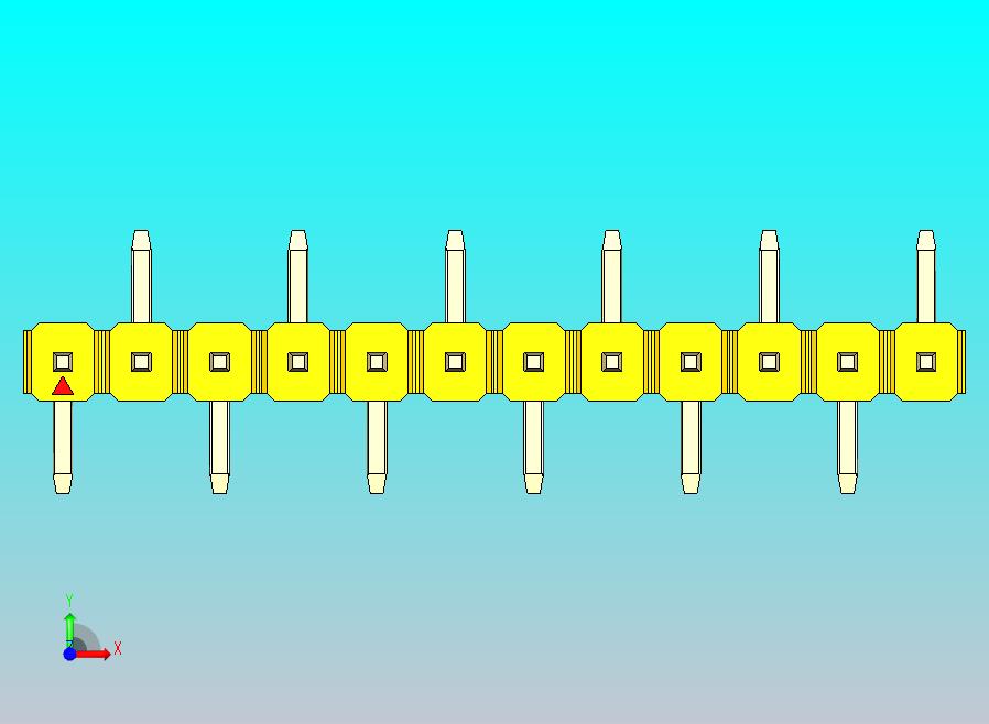 DS1022彩色排针 黄色 12P 100mil SMT 类型 R2 版本1.0.zip