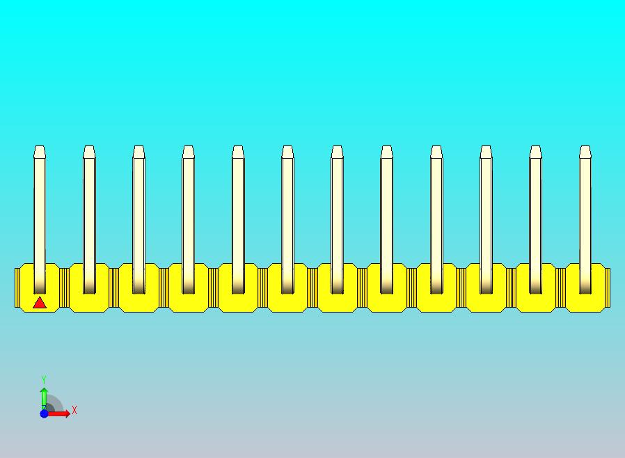 DS1022彩色排针 黄色 12P 100mil 类型U 版本1.0.zip