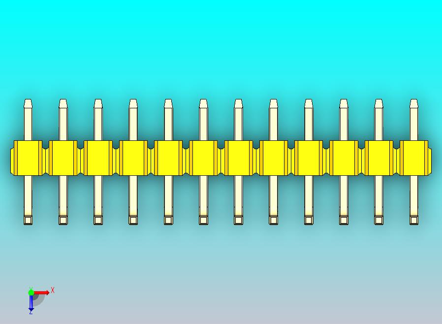 DS1022彩色排针 黄色 12P 100mil 类型U 版本1.0.zip