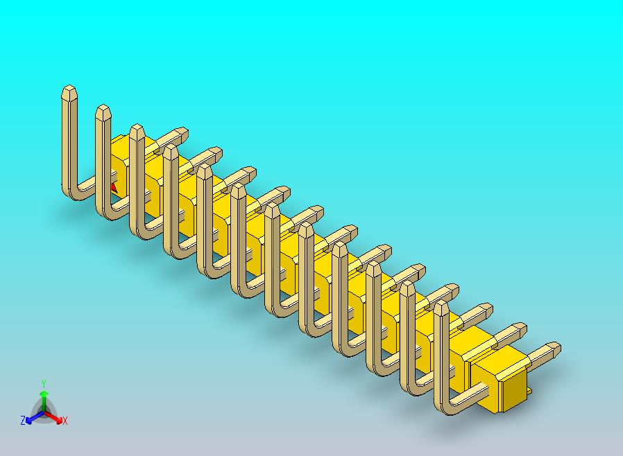 DS1022彩色排针 黄色 12P 100mil 类型U 版本1.0.zip