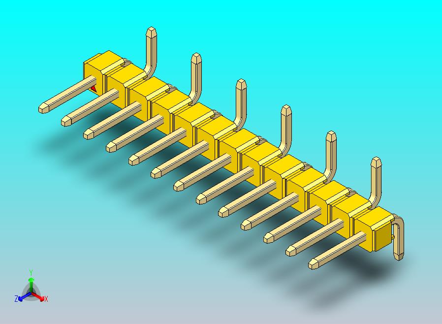 DS1022彩色排针 黄色 13p 100mil SMT类型 R2 版本1.0.zip