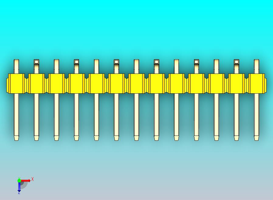 DS1022彩色排针 黄色 13p 100mil SMT类型 R2 版本1.0.zip