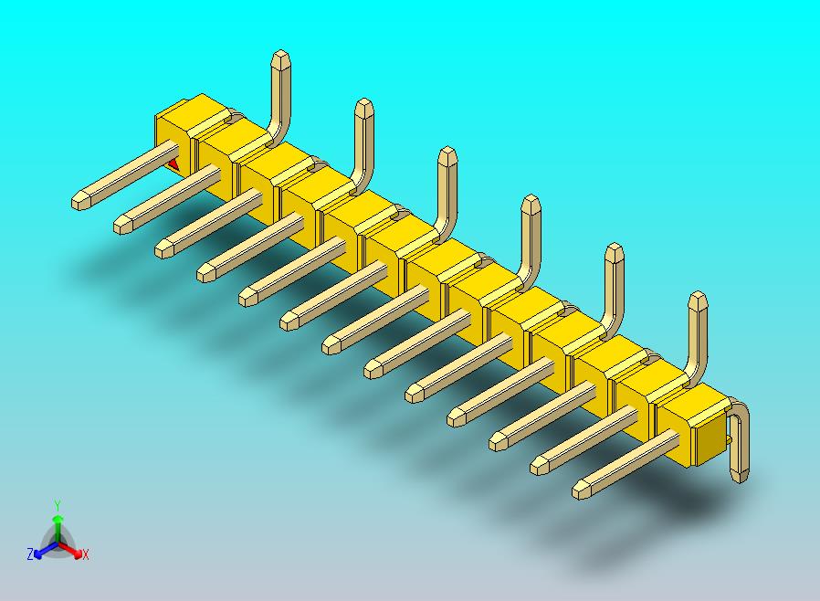 DS1022彩色排针 黄色 13p 100mil SMT类型 R2 版本1.0.zip