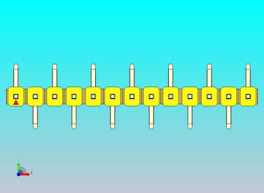 DS1022彩色排针 黄色 13P 100mil 类型 SMT R1 版本1.0.zip