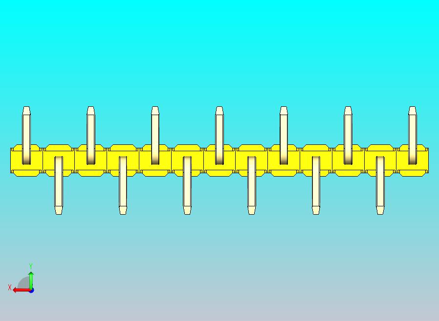 DS1022彩色排针 黄色 13P 100mil 类型 SMT R1 版本1.0.zip