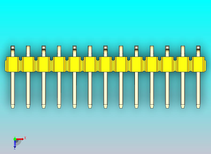 DS1022彩色排针 黄色 13P 100mil 类型 SMT R1 版本1.0.zip