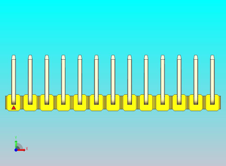 DS1022彩色排针 黄色 13p 100mil 类型U 版本1.0.zip