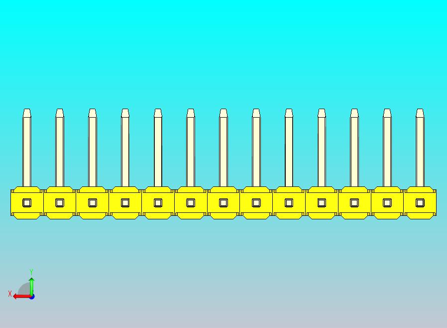 DS1022彩色排针 黄色 13p 100mil 类型U 版本1.0.zip