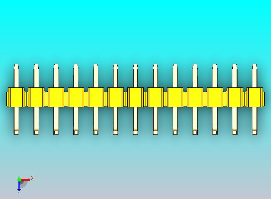 DS1022彩色排针 黄色 13p 100mil 类型U 版本1.0.zip