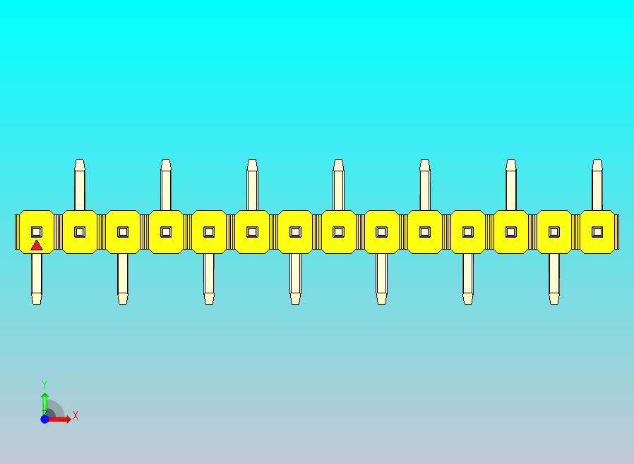 DS1022彩色排针 黄色 14P 100mil SMT 类型 R2 版本1.0.zip