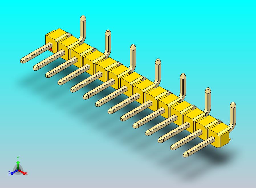 DS1022彩色排针 黄色 14P 100mil SMT 类型 R2 版本1.0.zip
