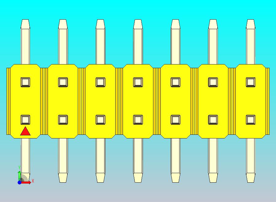 DS1022彩色排针 黄色 14P 100mil SMT类型 版本1.0.zip