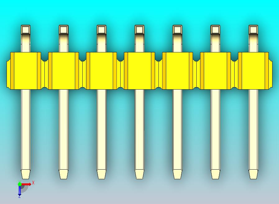 DS1022彩色排针 黄色 14P 100mil SMT类型 版本1.0.zip