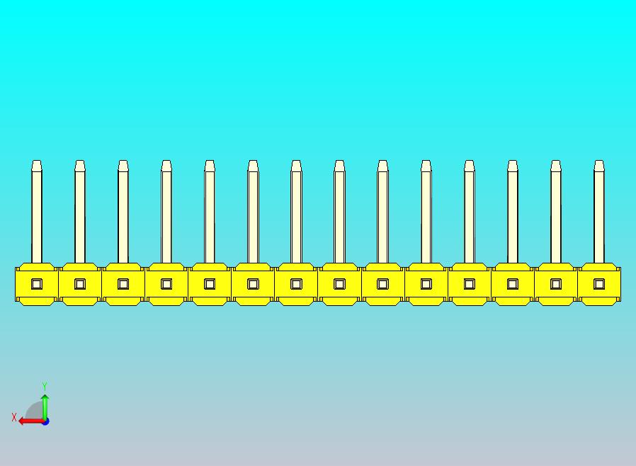 DS1022彩色排针 黄色 14p 100mil 类型U 版本1.0.zip