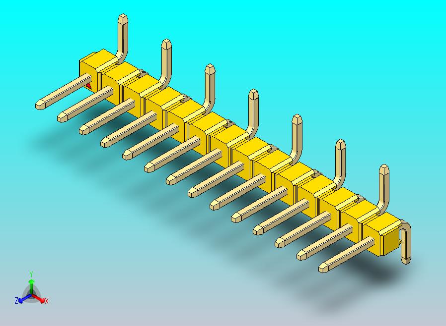 DS1022彩色排针 黄色 14针 100密尔 类型 SMT R1 版本1.0.zip