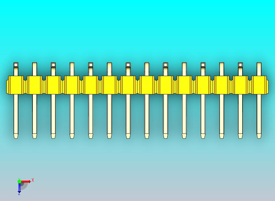 DS1022彩色排针 黄色 14针 100密尔 类型 SMT R1 版本1.0.zip