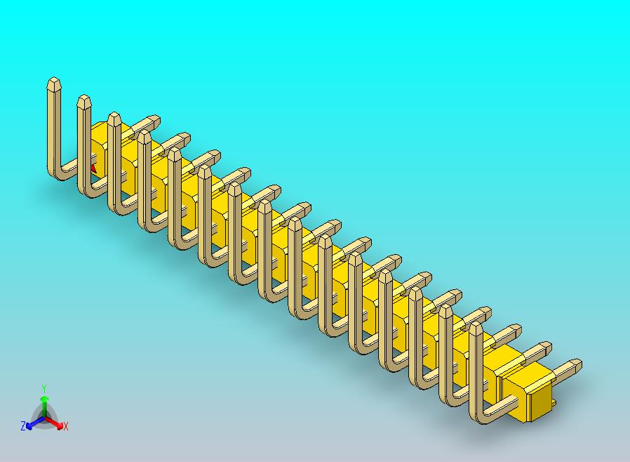 DS1022彩色排针 黄色 15P 100mil 型号U 版本1.0.zip