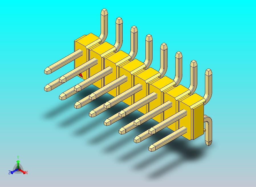 DS1022彩色排针 黄色 16引脚 100mil SMT类型 版本1.0.zip