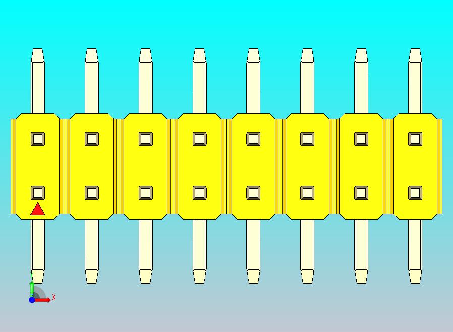 DS1022彩色排针 黄色 16引脚 100mil SMT类型 版本1.0.zip