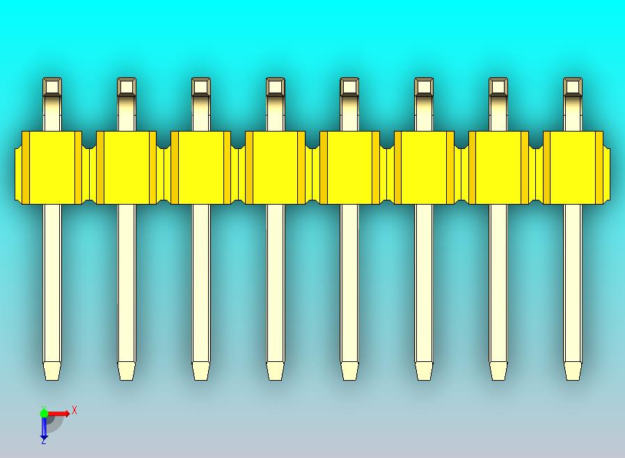 DS1022彩色排针 黄色 16引脚 100mil SMT类型 版本1.0.zip