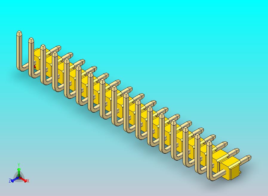 DS1022彩色排针 黄色 17P 100mil 类型U 版本1.0.zip