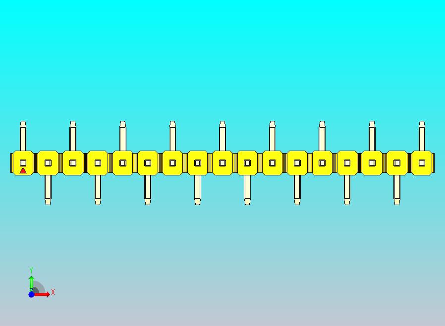 DS1022彩色排针 黄色 17P 100密尔 SMT 类型 R1 版本1.0.zip
