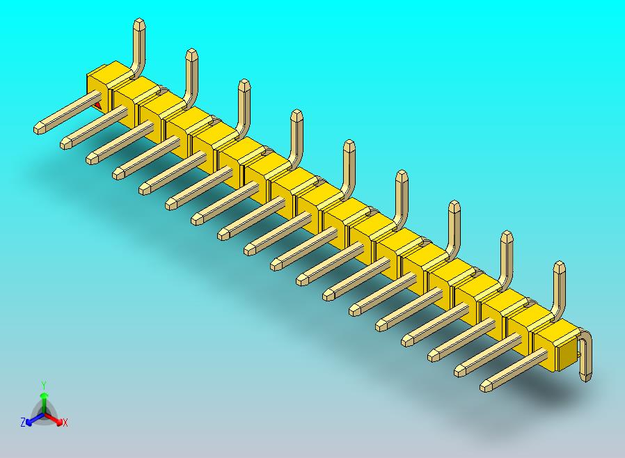DS1022彩色排针 黄色 18引脚 100密尔 SMT 类型 R1 版本1.0.zip