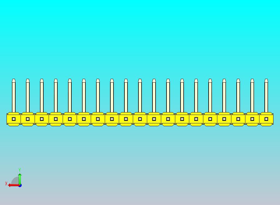 DS1022彩色排针 黄色 19p 100mil 类型U 版本1.0.zip