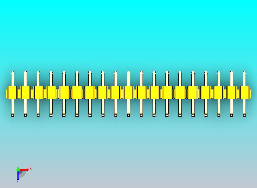 DS1022彩色排针 黄色 19p 100mil 类型U 版本1.0.zip