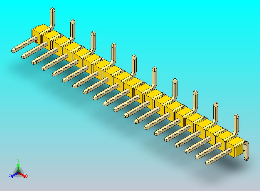 DS1022彩色排针 黄色 20P 100mil 类型 SMT R1 版本1.0.zip