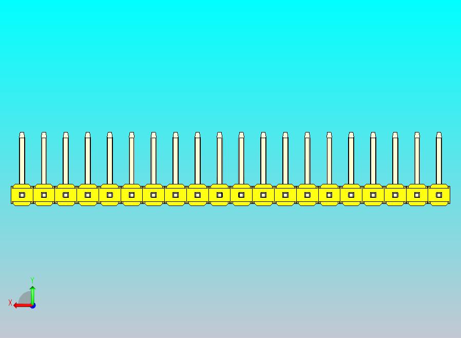 DS1022彩色排针 黄色 20P 100mil 类型U 版本1.0.zip