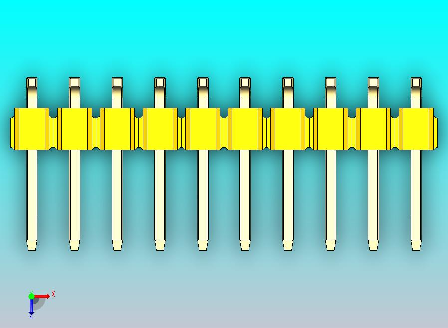 DS1022彩色排针 黄色 20P 100毫 100mil 类型SMT 版本1.0.zip