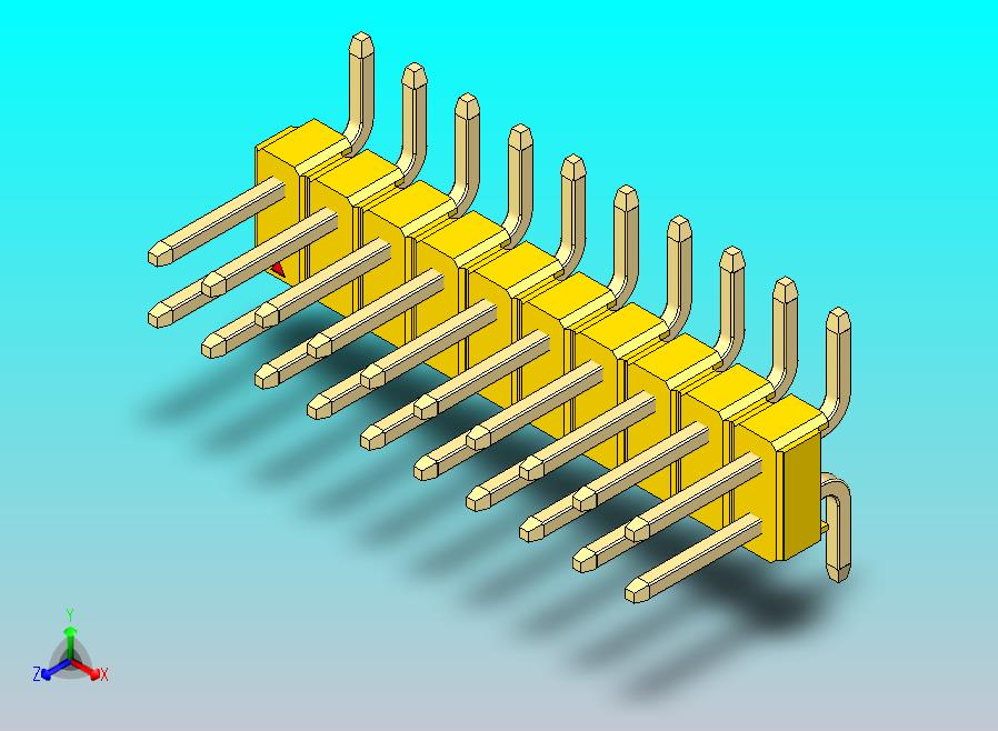 DS1022彩色排针 黄色 20P 100毫 100mil 类型SMT 版本1.0.zip