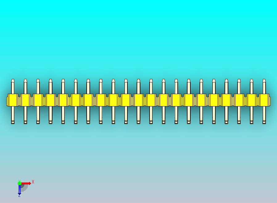 DS1022彩色排针 黄色 21p 100mil 类型U 版本1.0.zip