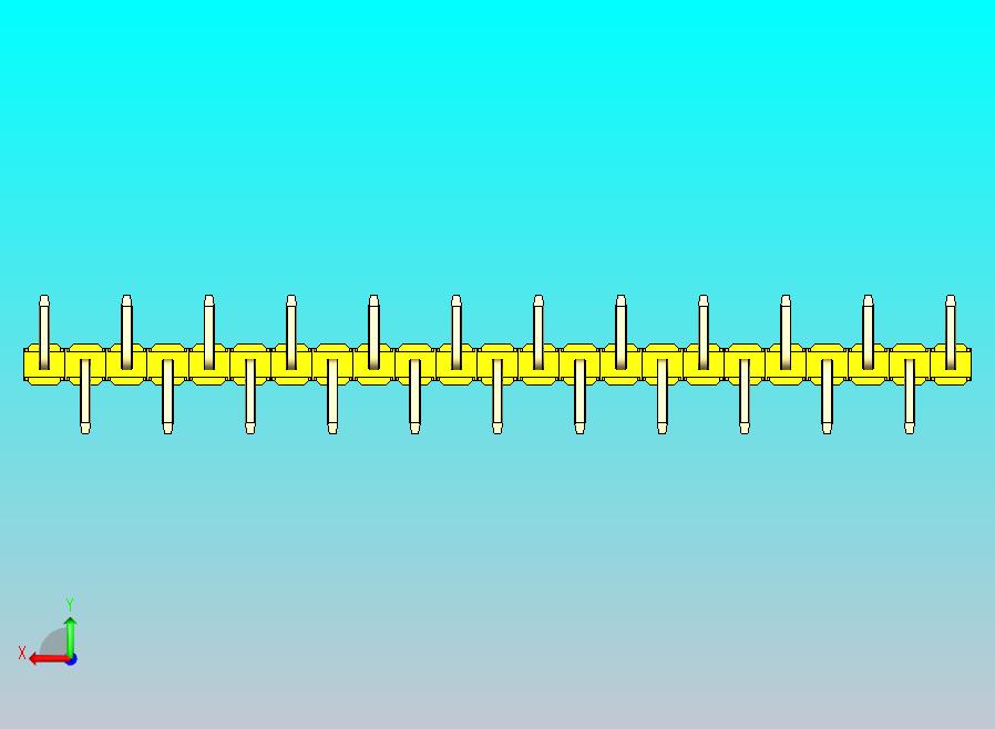 DS1022彩色排针 黄色 23P 100mil 类型 SMT R1 版本1.0.zip