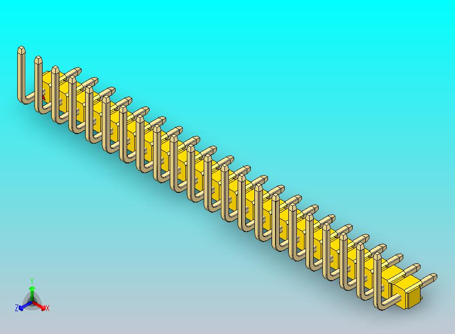 DS1022彩色排针 黄色 22p 100mil 类型U 版本1.0.zip