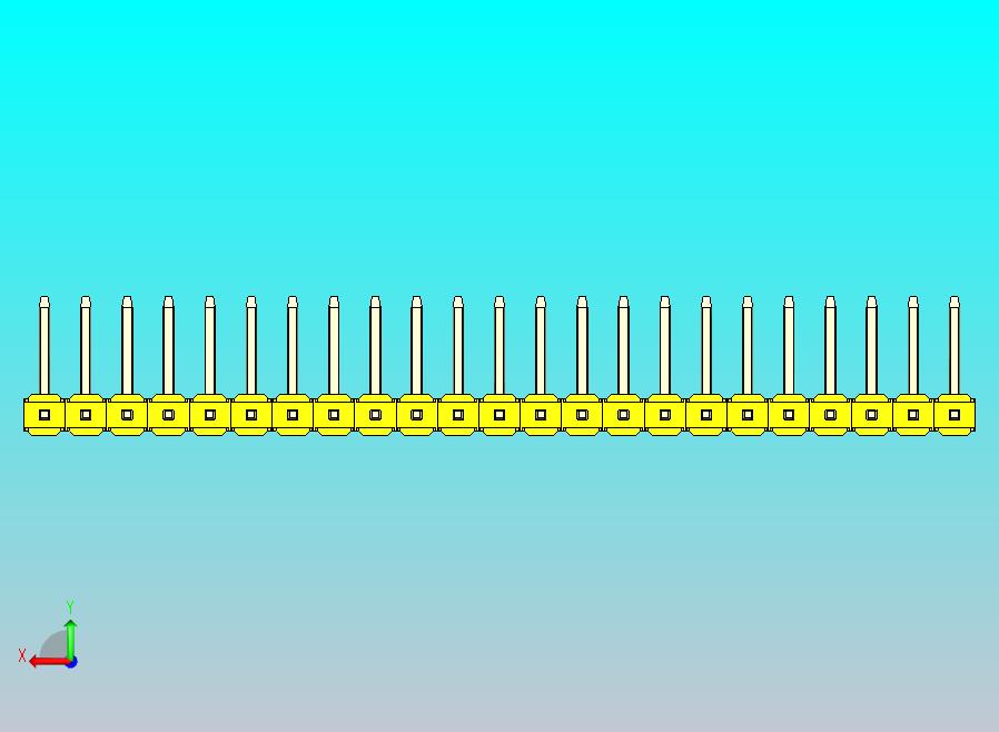 DS1022彩色排针 黄色 23p 100mil 类型U 版本1.0.zip