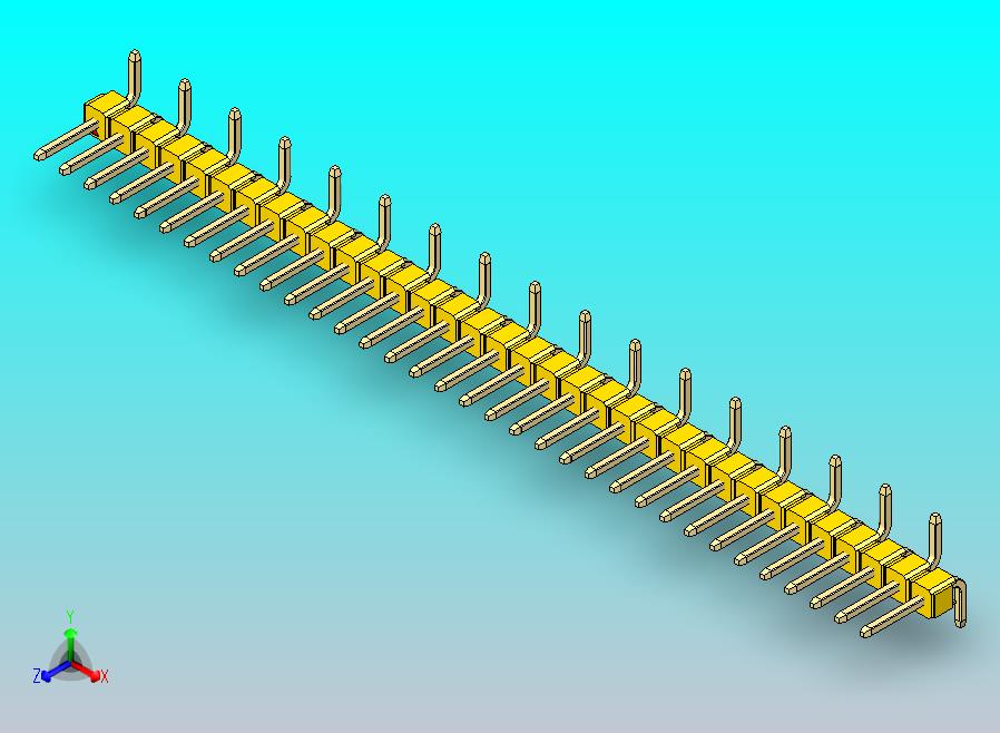 DS1022彩色排针 黄色 34P 100mil 类型 SMT R1 版本1.0.zip