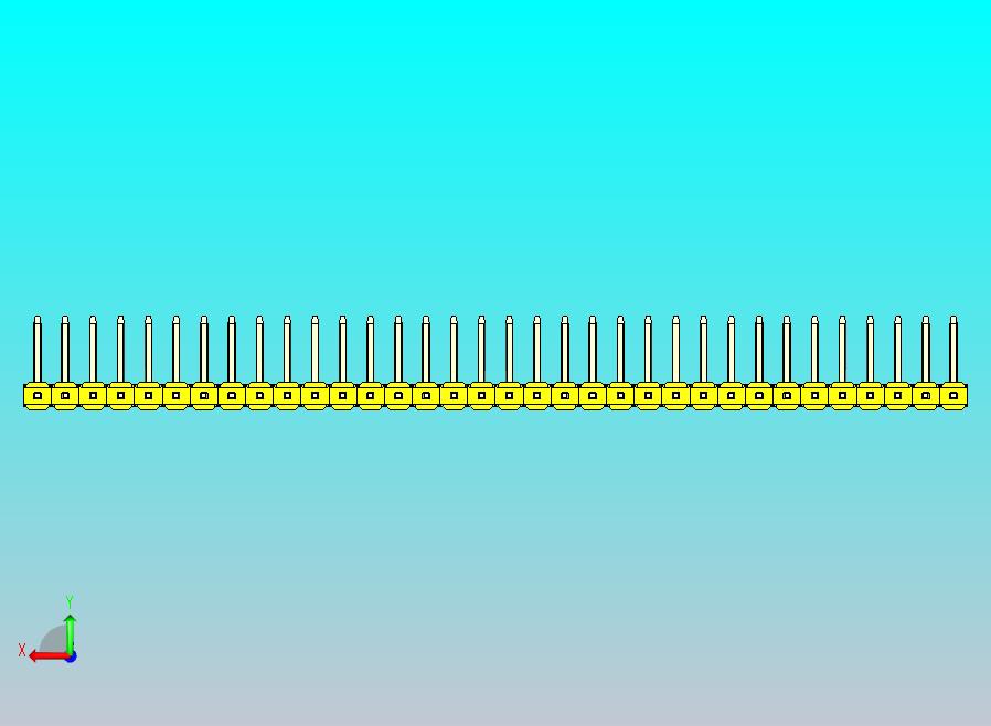 DS1022彩色排针 黄色 34P 100毫 1.0版本