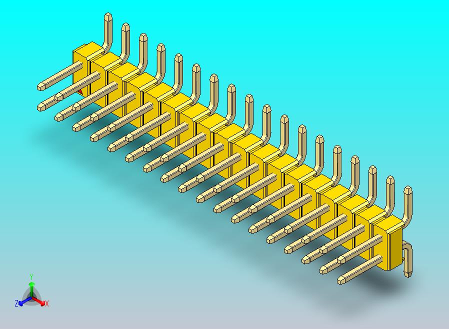 DS1022彩色排针 黄色 36P 100mil SMT 类型 版本1.0.zip