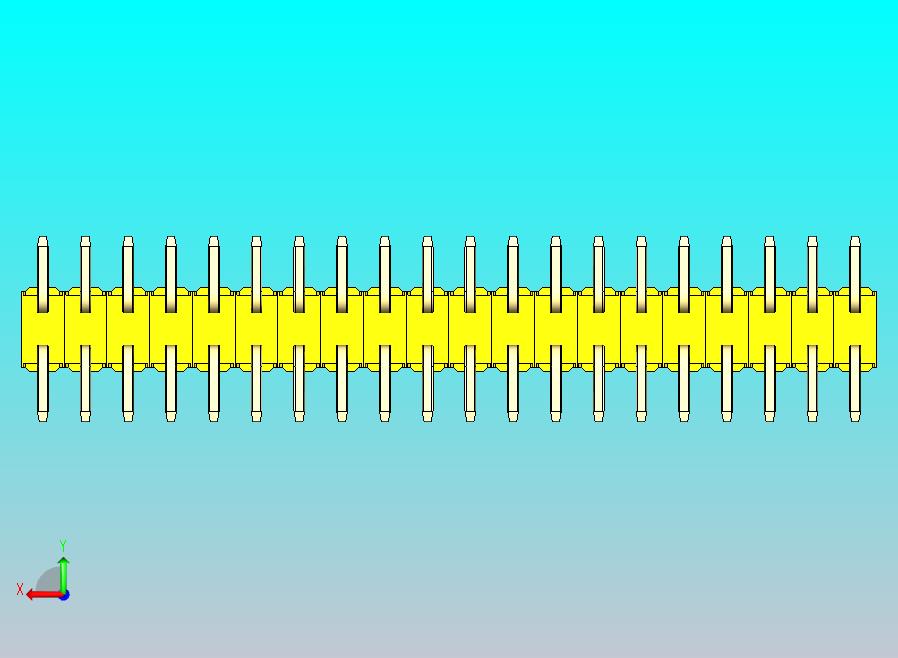 DS1022彩色排针 黄色 40P 100mil SMT类型 版本1.0.zip
