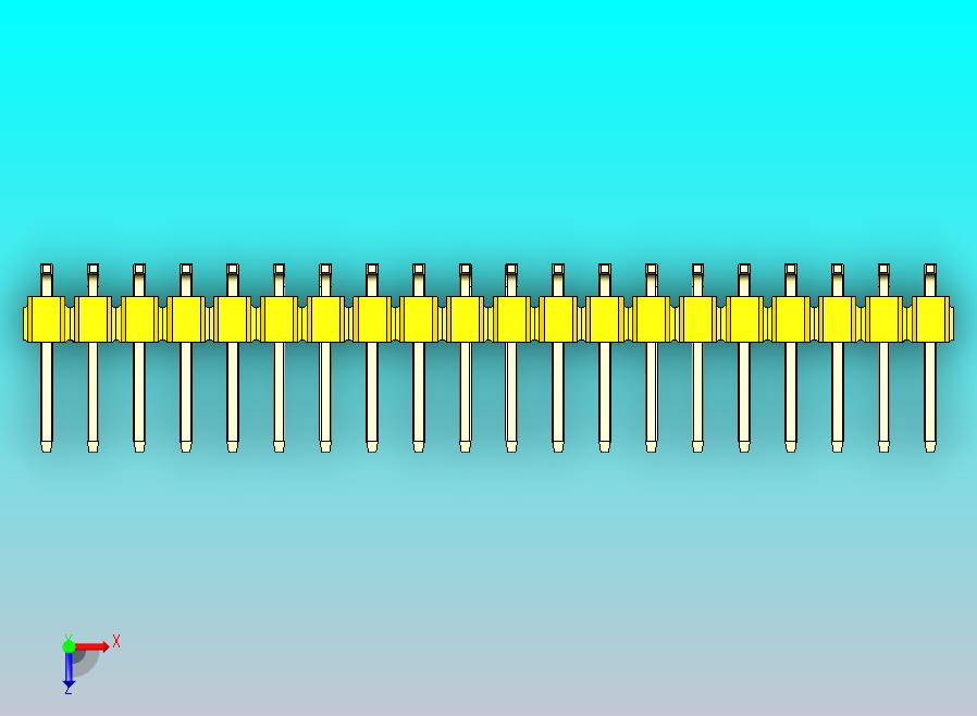 DS1022彩色排针 黄色 40P 100mil SMT类型 版本1.0.zip