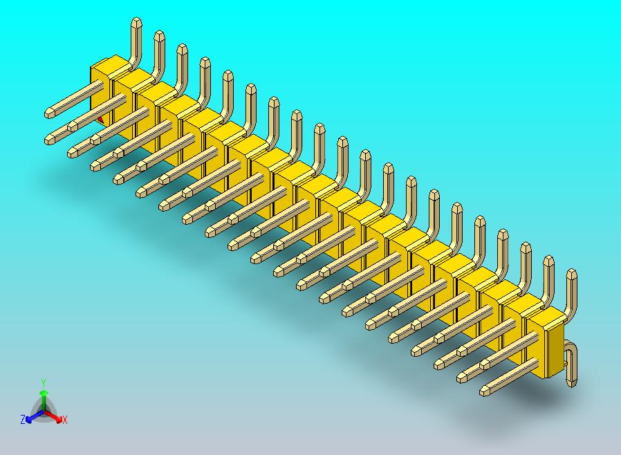 DS1022彩色排针 黄色 40P 100mil SMT类型 版本1.0.zip