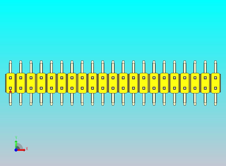 DS1022彩色排针 黄色 42P 100mil SMT 类型 rev1.0.zip