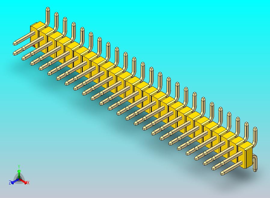 DS1022彩色排针 黄色 50P 100mil SMT类型 版本1.0.zip