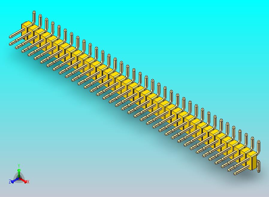 DS1022彩色排针 黄色 74P 100mil SMT类型 版本1.0.zip